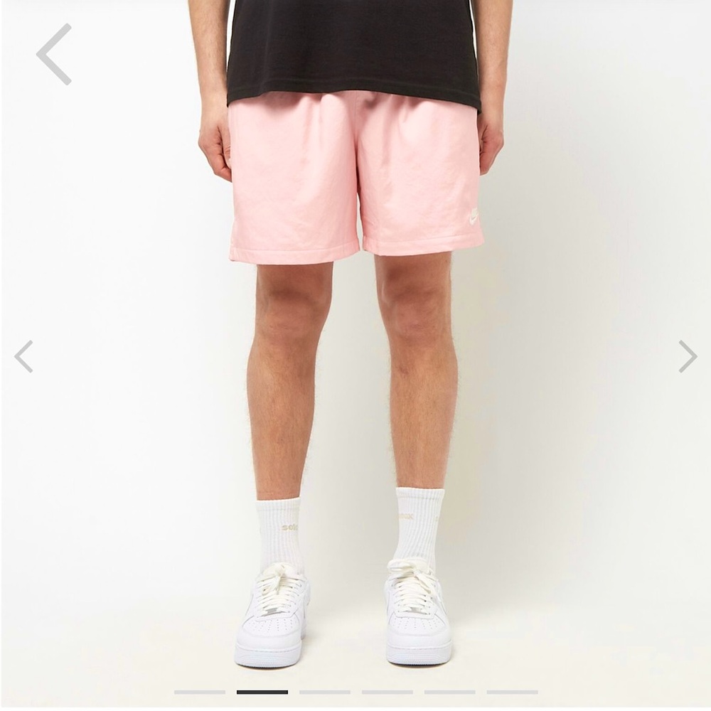 Nike Sportswear Men's Woven Lined Flow Shorts in  Light Pink